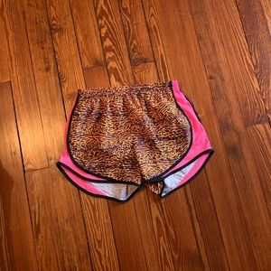 Nike leopard athletic shorts